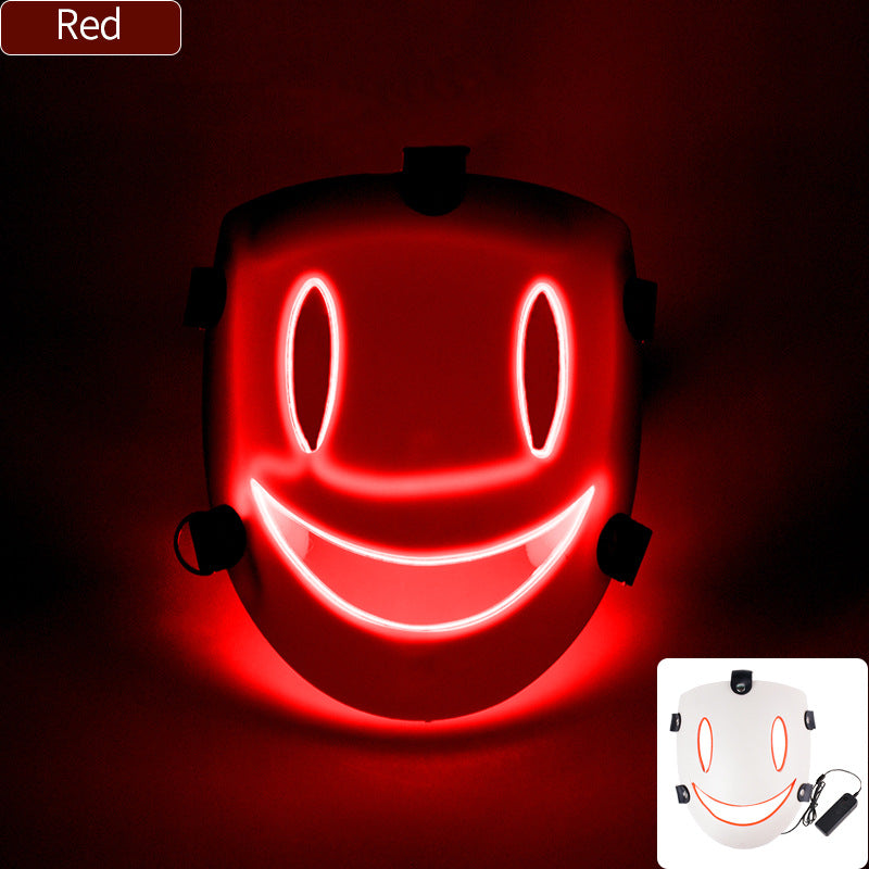 Cosplay LED Light Mask - Plastic Cold Light Mask for Parties and Events