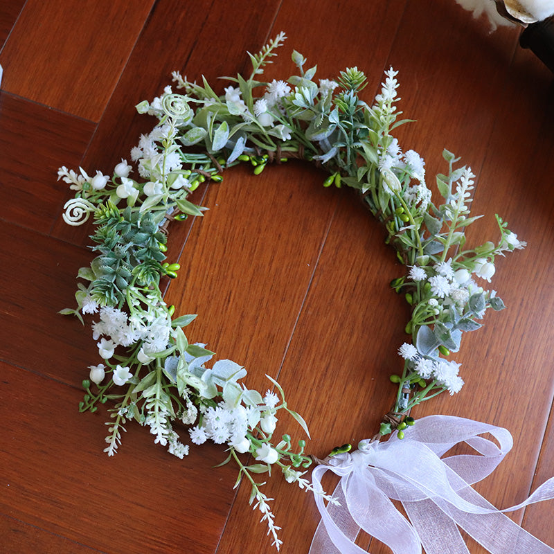 Forest Leaf Bridal Wreath Headwear