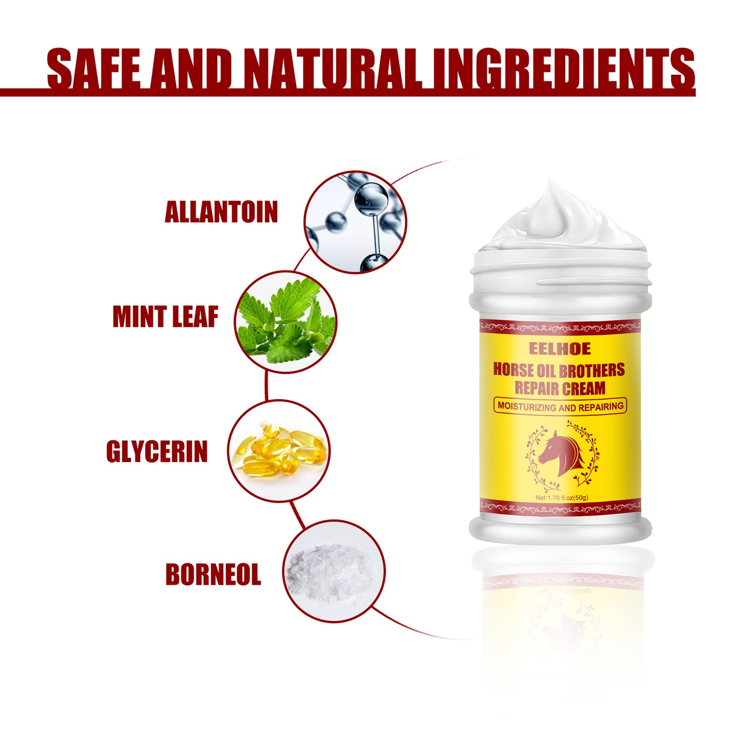 Moisturizing Hand and Foot Repair Cream for Dry Chapped Skin - Multiple Sizes