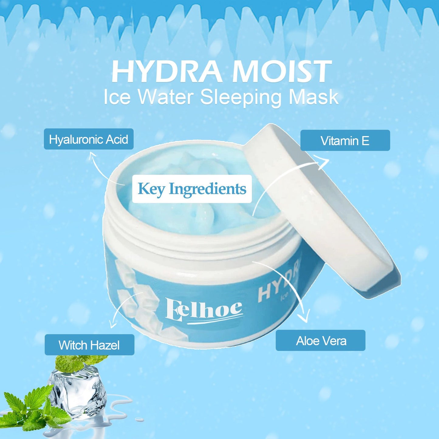 Hydrating Overnight Sleep Mask - Moisturizing Facial Care for Brightening