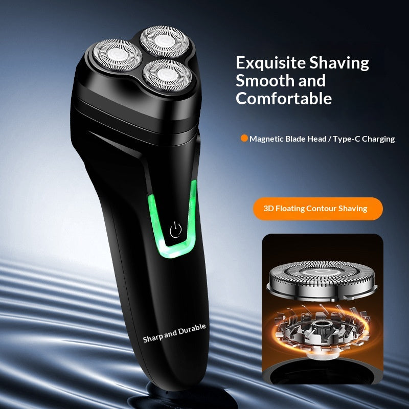 Three-Head Rechargeable Electric Shaver Cordless Wet & Dry