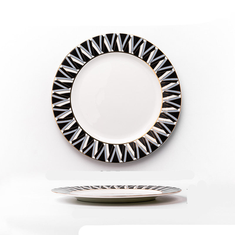 Nordic Style Bone China Dinnerware Set - Plates & Tableware for Home