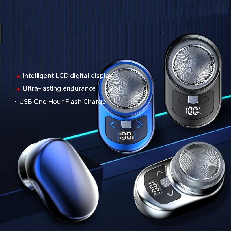 Portable Electric Shaver with USB Charging & Digital Display