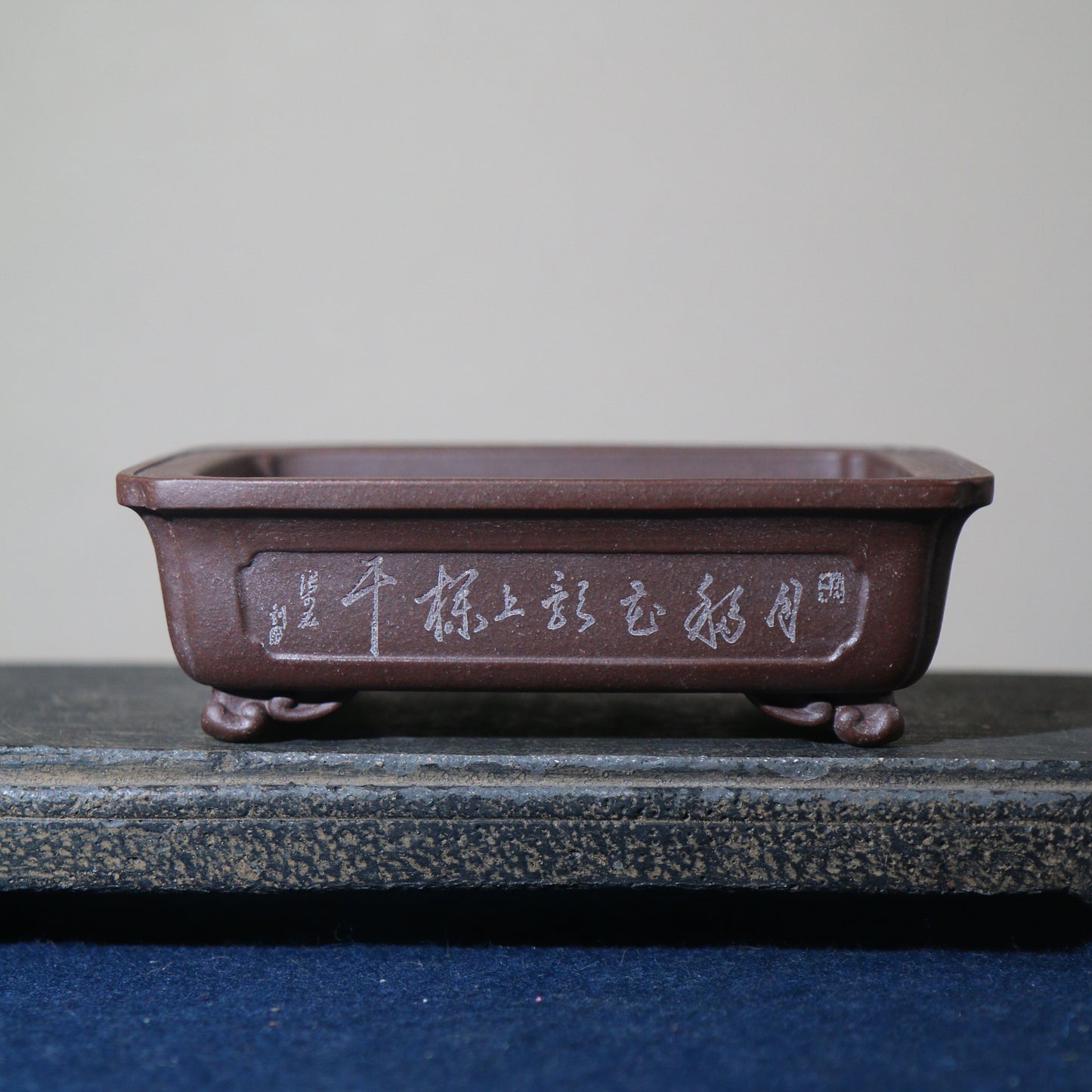 Rectangular Handmade Flower Pot - Purple Sand Clay Indoor Garden Planter