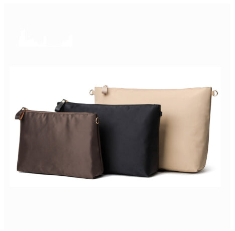 Multi-Color Storage Bag with Zippered Inner Lining for Cosmetics & Organization