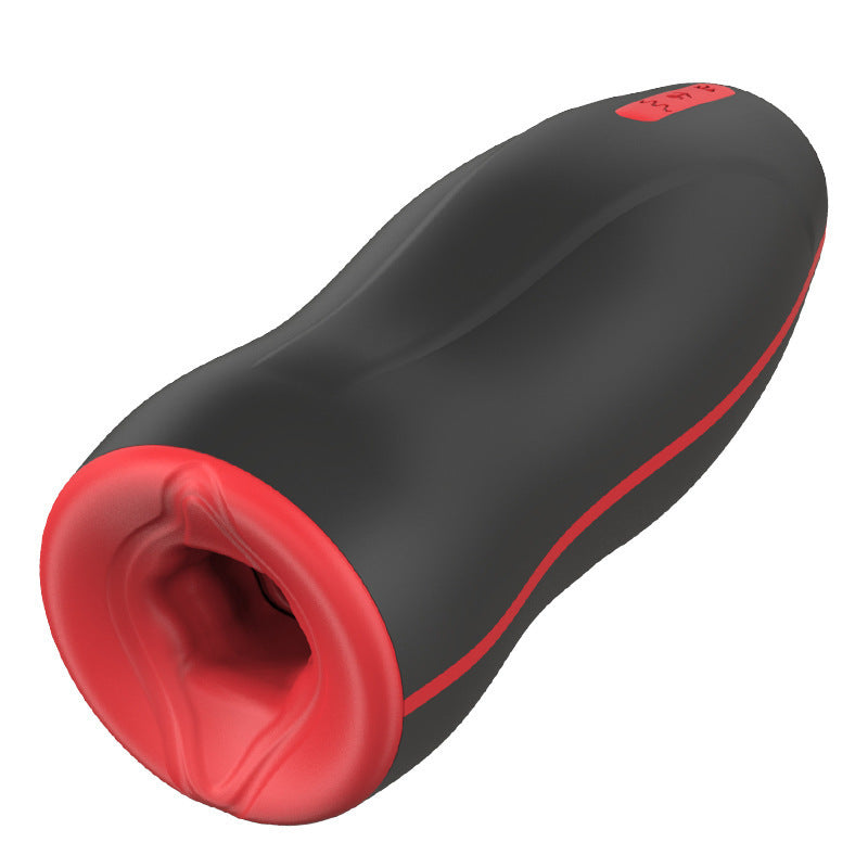 Adult Vibration Heating Masturbator with Airplane Bottle Design - Silicone, Waterproof