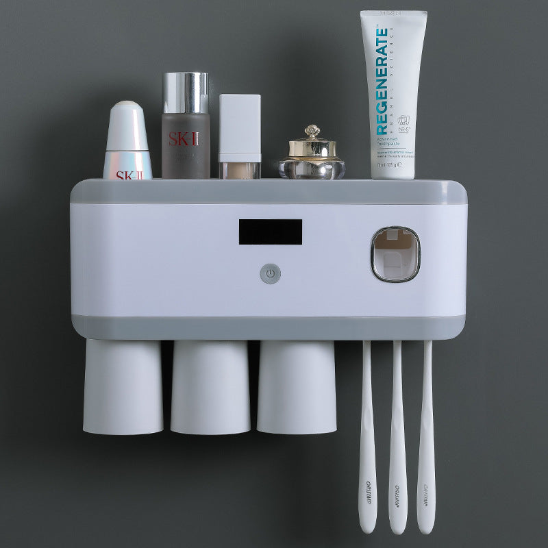 Ultraviolet Sterilizer Toothbrush Holder and Mouthwash Cup Set - Multiple Styles & USB