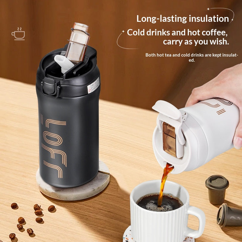 Large Capacity Stainless Steel Thermos Water Bottle with Leakproof Lid – Outdoor & Travel