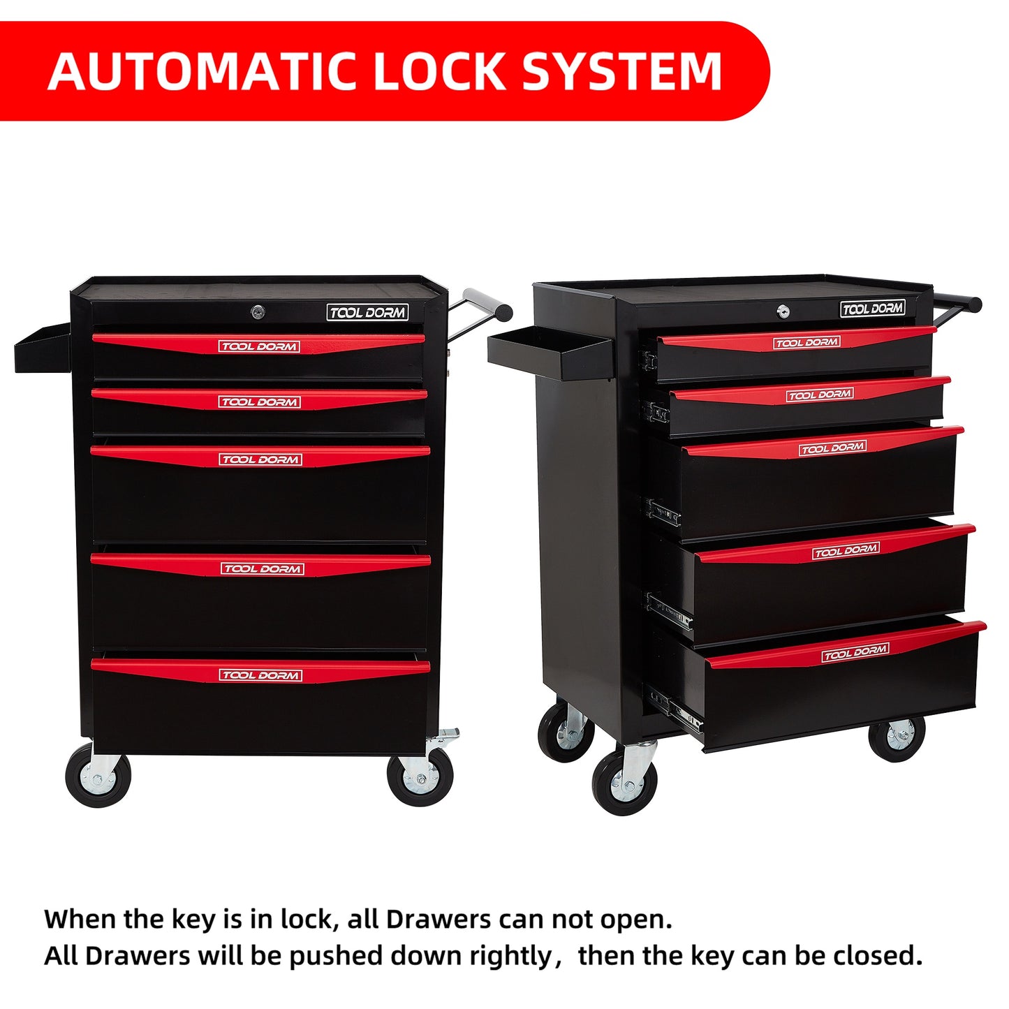 Tool Cabinet 21inch With Wheel And Drawers