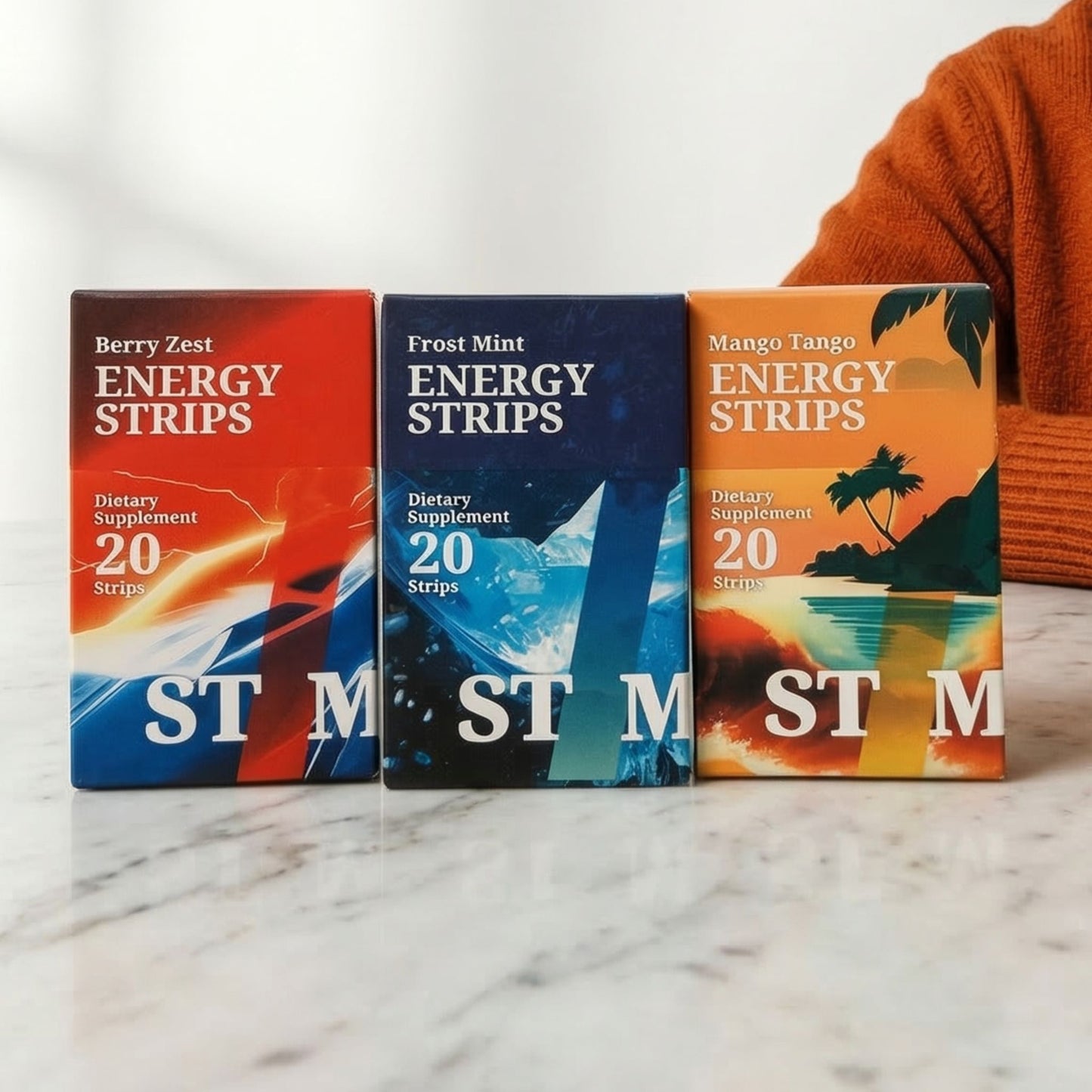 Energy Strips with 50mg Caffeine - Instant Absorption & Jitter-Free Focus