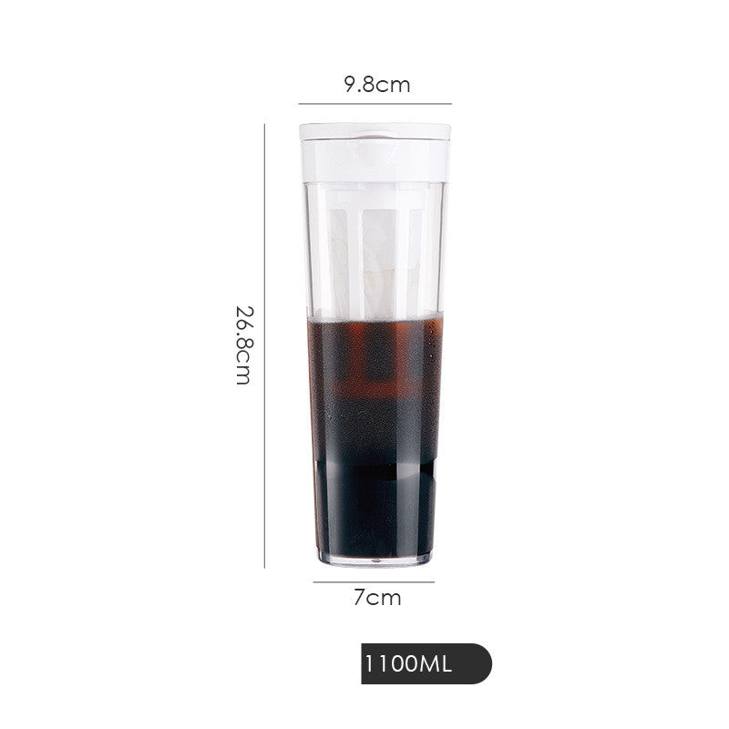 Cold Brew Coffee Maker with Sealed Tea Separator 1.1L - Multiple Colors