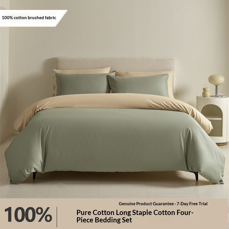 Pure Cotton Bedding Set - Multiple Sizes & Designs for Comfortable Sleep