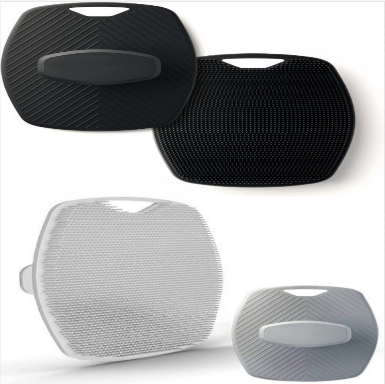 Polygonal Silicone Bath Brush - Portable Shower Massage Brush