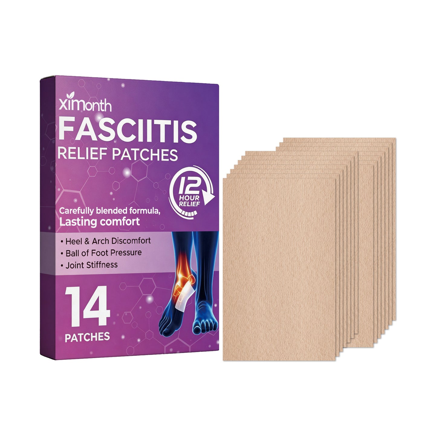 Foot Soothing Patch 14pcs - Natural Relief for Foot Discomfort