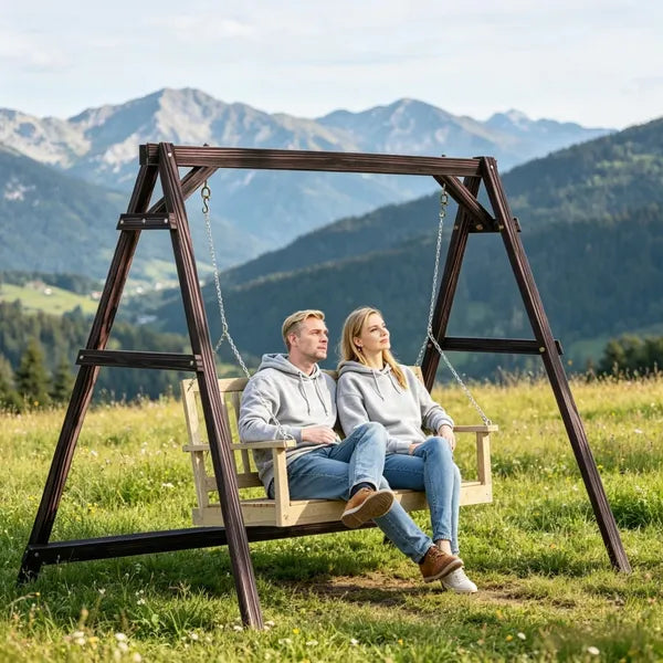 Outdoor Swing Frame - Sturdy A-Frame Structure, 770 lbs Capacity