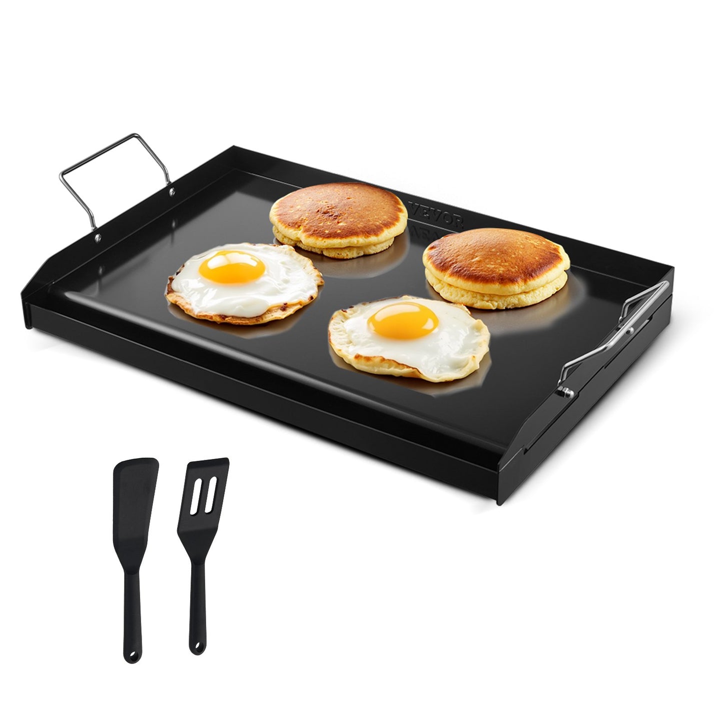24x16 Inch Carbon Steel Flat Top Griddle - Universal BBQ Grill Pan