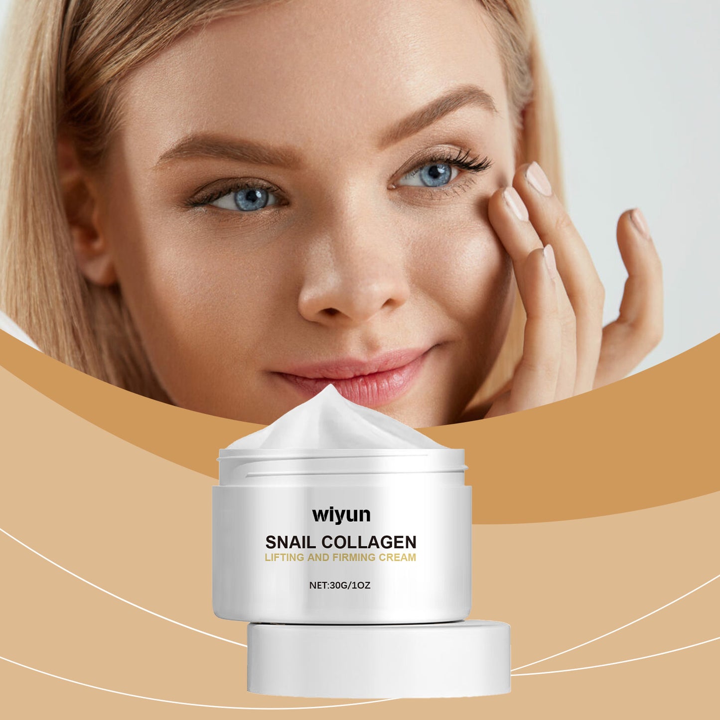 Snail Collagen Firming Face Cream - Anti-Aging Moisturizer with Retinol