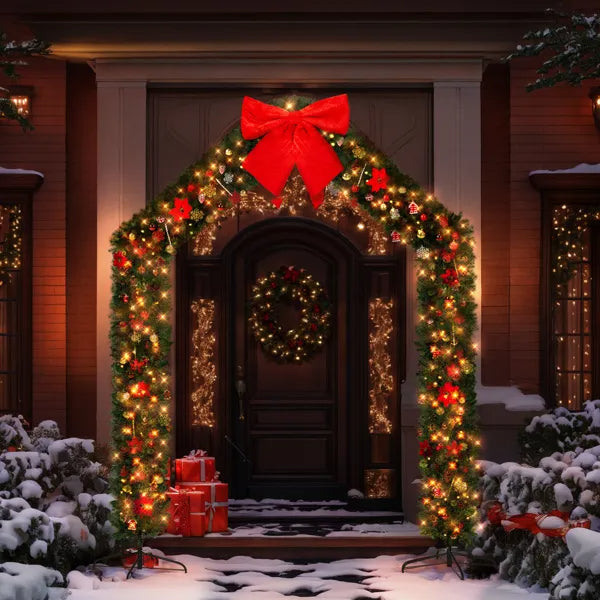 Christmas Artificial Tree Archway Decoration - PVC Holiday Frame