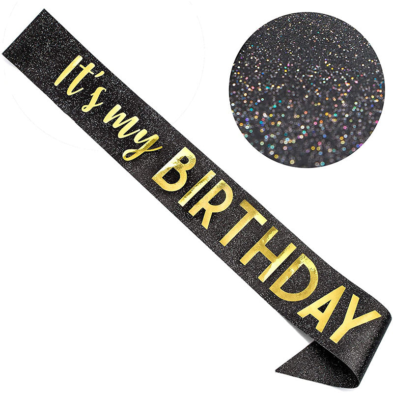 Party Crown Belt Set for Birthday Celebration - Multiple Styles