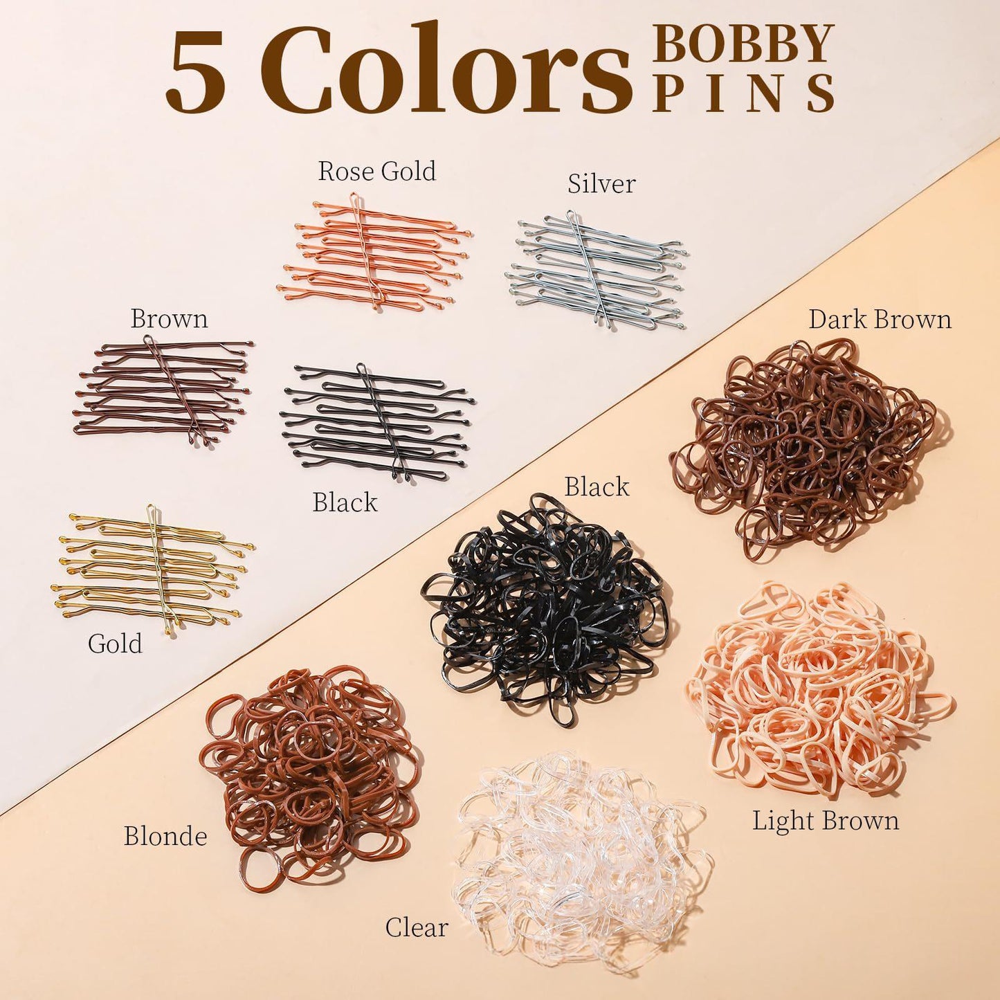 Women's Hair Clip and Hair Tie Set with Box - Casual Hair Accessories