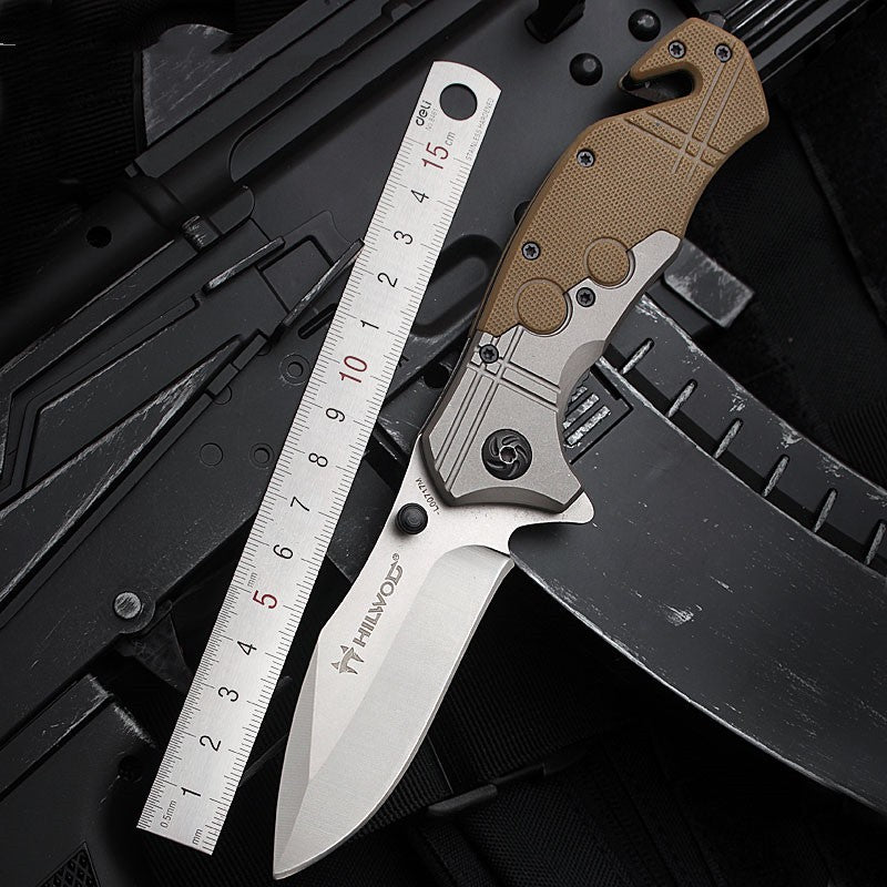 Self-Defense Folding Knife with High Hardness Blade, Portable Outdoor Knife