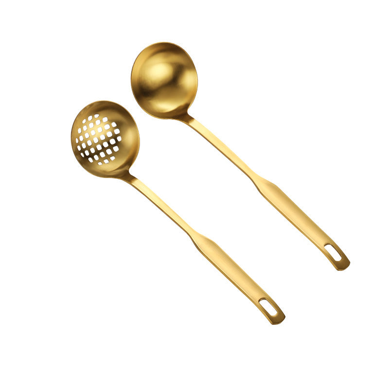 Stainless Steel Gold Plated Cutlery Set with Multiple Styles - Durable Dinnerware
