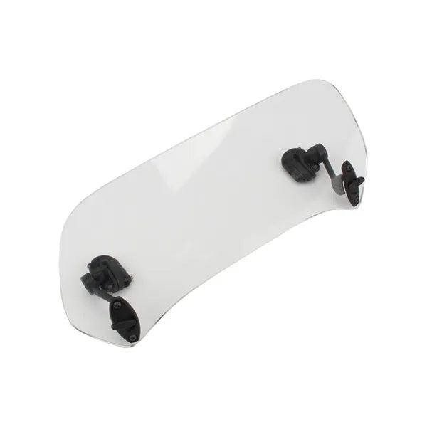 Universal Motorcycle Windshield Extension - Adjustable Clip-On Clear Shield