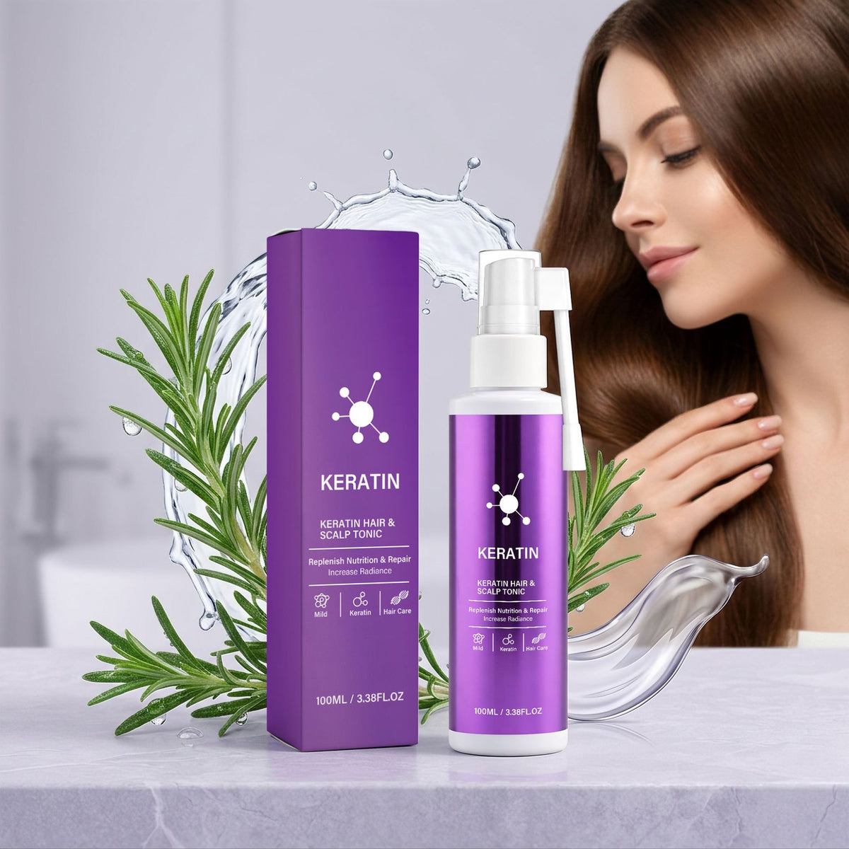 Keratin Hair Serumgentle Care For The Scalp Leaving Strands Light And