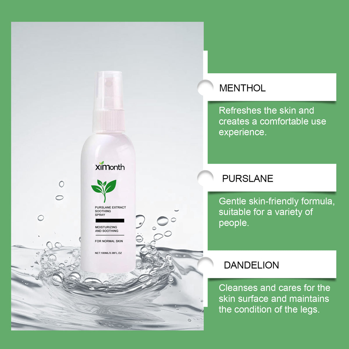 Daily Comfortable Leg Mild Ingredients Massage Care Spray