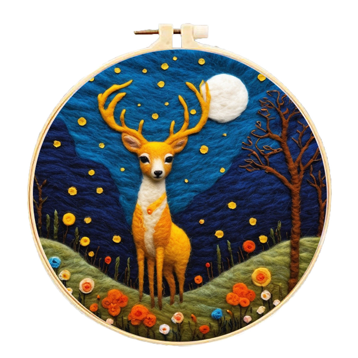 Embroidery Needle Felt Blanket Painting Kit - House Decor & Crafts
