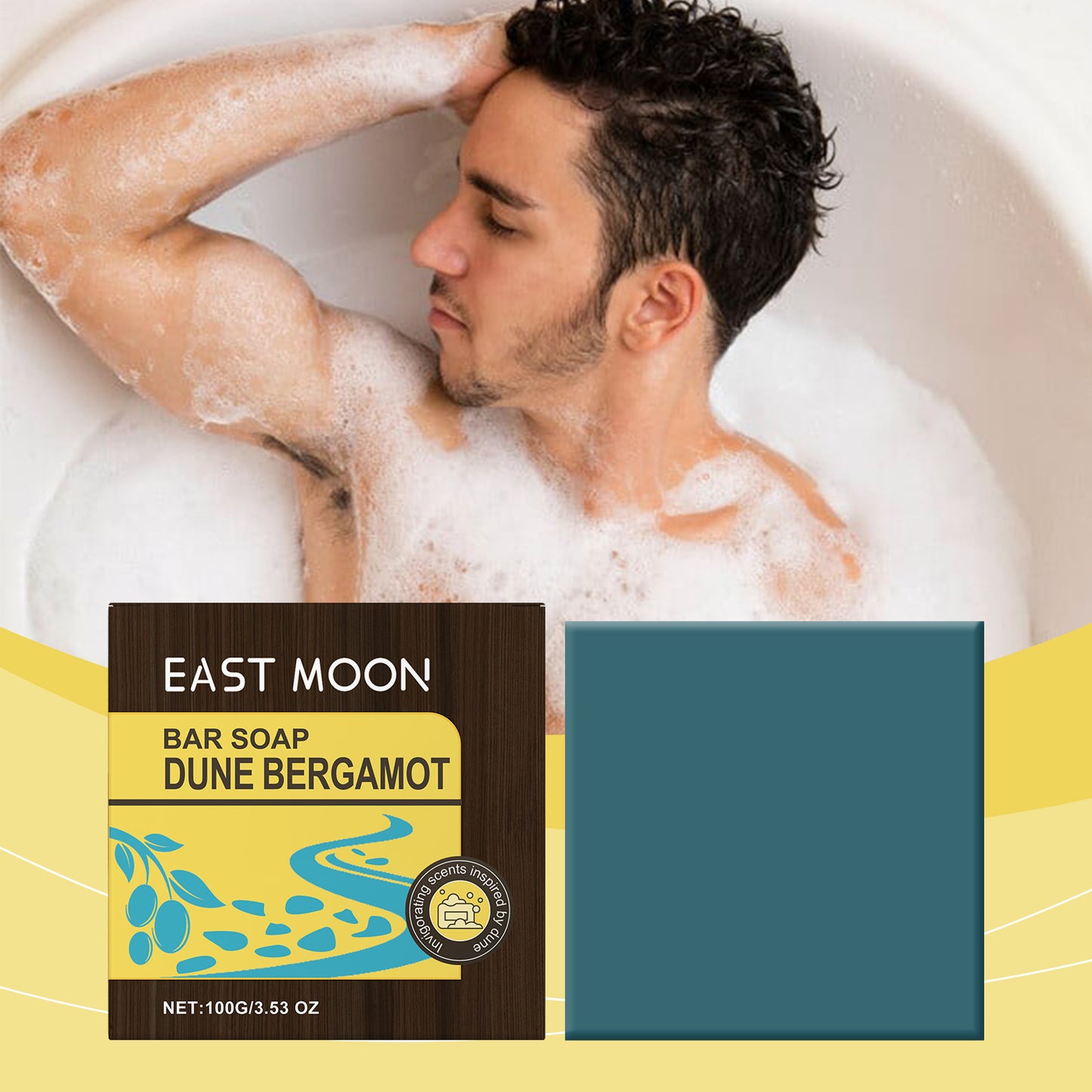 Bergamot Moisturizing Bath Soap - Refreshing Shea Butter Bar Soap