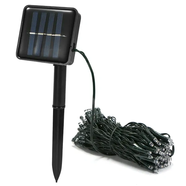 Solar String Lights 12M LED Fairy Lights 8 Modes Cool White Outdoor Garden Decor