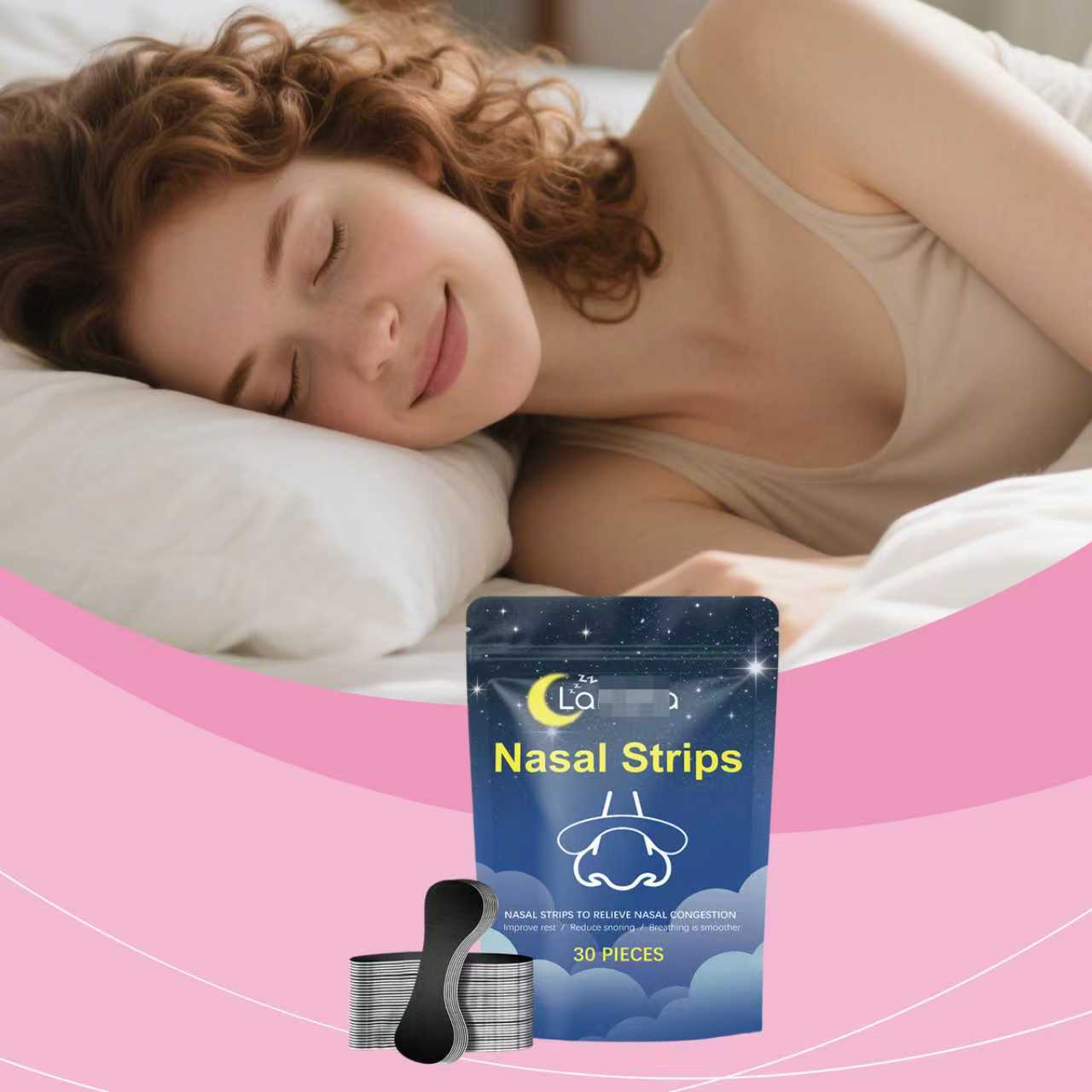 Anti-Snoring Sleep Strips - 30 Pieces Nasal Relief & Breath Aid