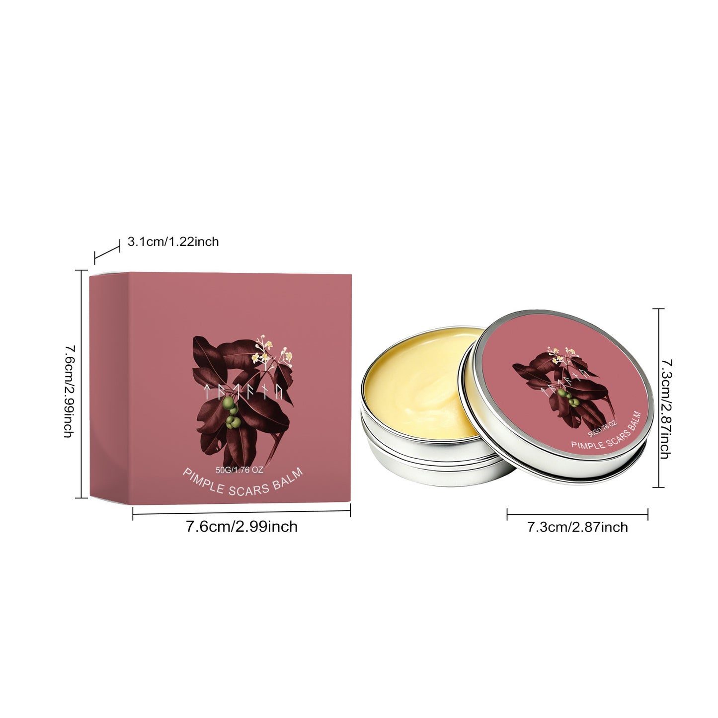 Tat Wax - Natural Skin Care Cream with Vitamin E & Plant Extracts 50g