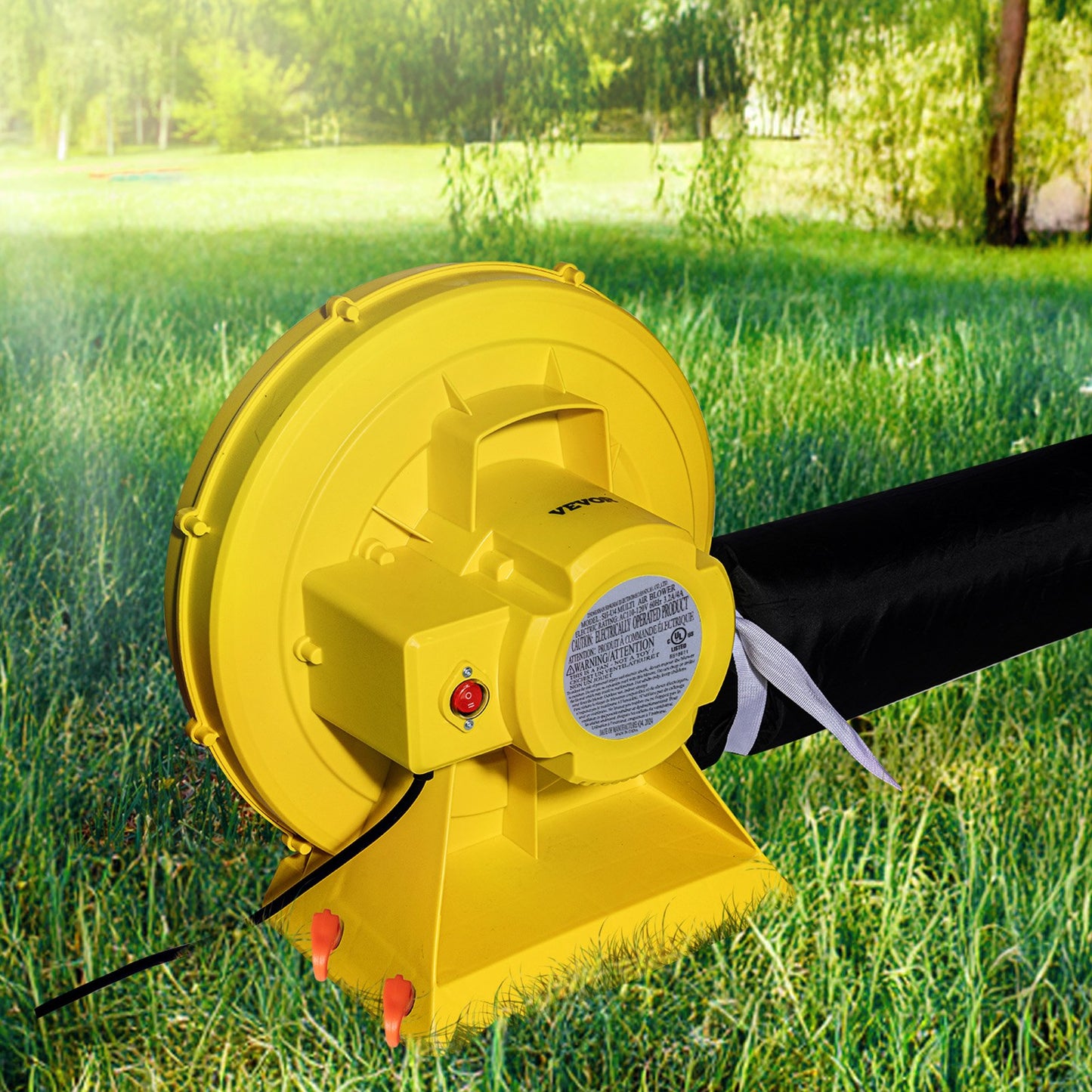 Inflatable Bounce House Blower 0.5-0.6HP 450W Commercial Air Pump Yellow