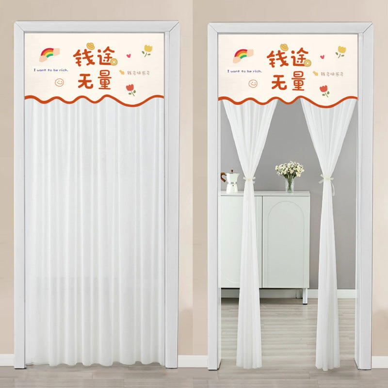 Blackout Curtain with Double-Layer Magic Tape for Home & Bedroom