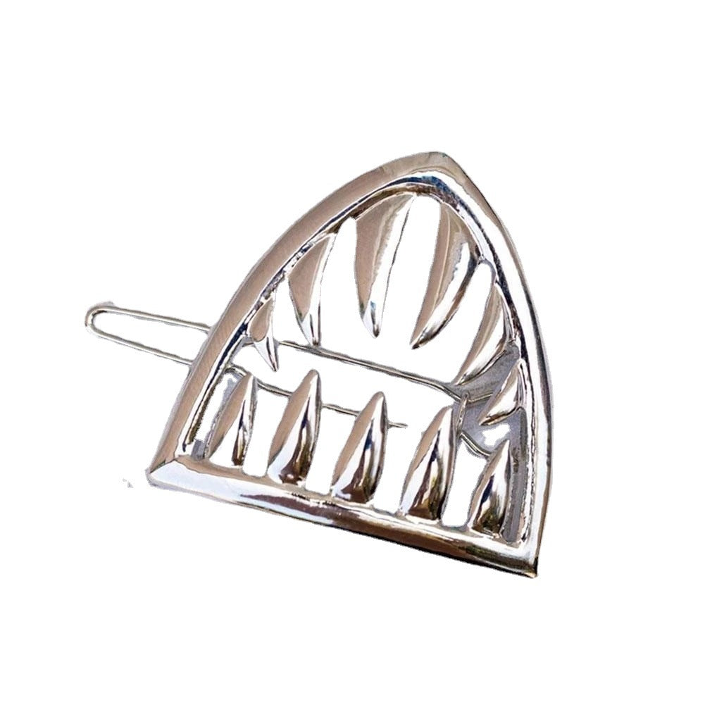 Silver Hair Claw Clip Large Shark Jaw Hairpin Elegant Hair Accessories