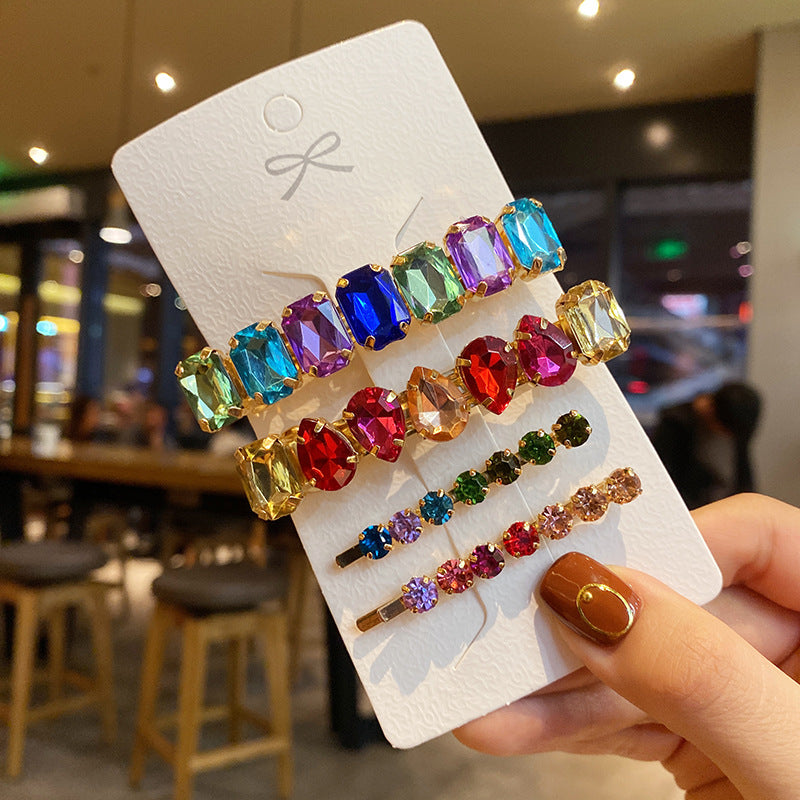 4-Piece Golden Chain Hair Clip Set