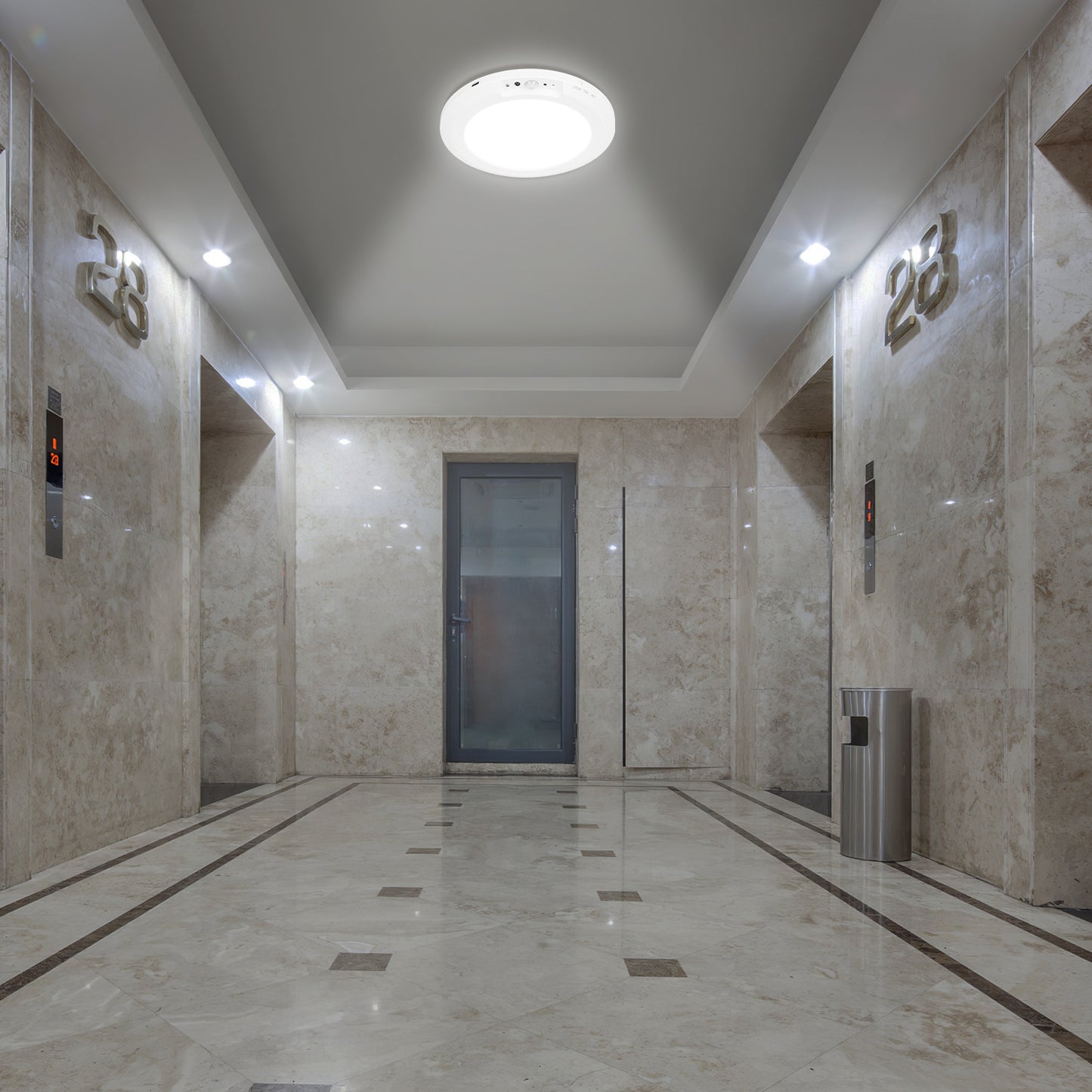 Rechargeable Magnetic Ceiling Light with Motion Sensor & Remote - Dimmable, Timer, 3 Color Temp