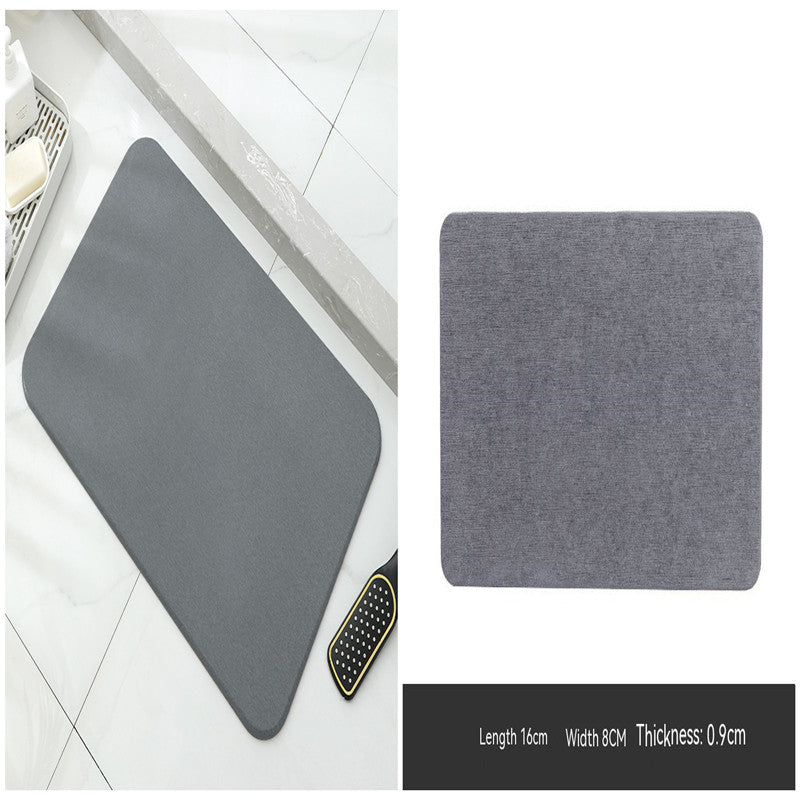 Diatom Ooze Non-slip Bathroom Mat Water-Absorbing Quick-Drying Floor Mat