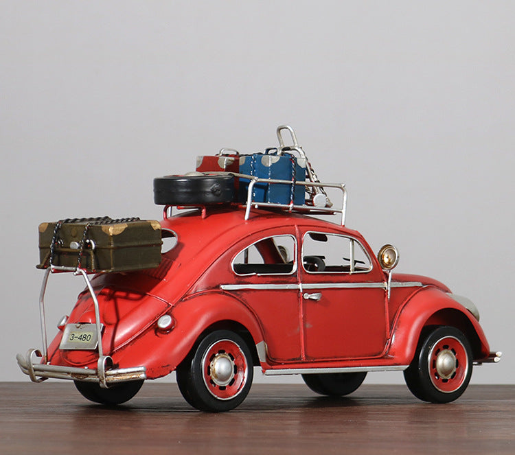 Retro Iron Car Model Decoration - Classic Vehicle Home & Garden Prop