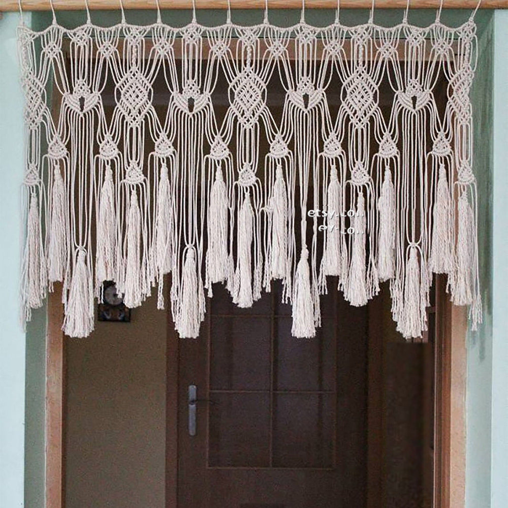 Cotton Rope Woven Tapestry for Home Decor - European Style, 120x55cm