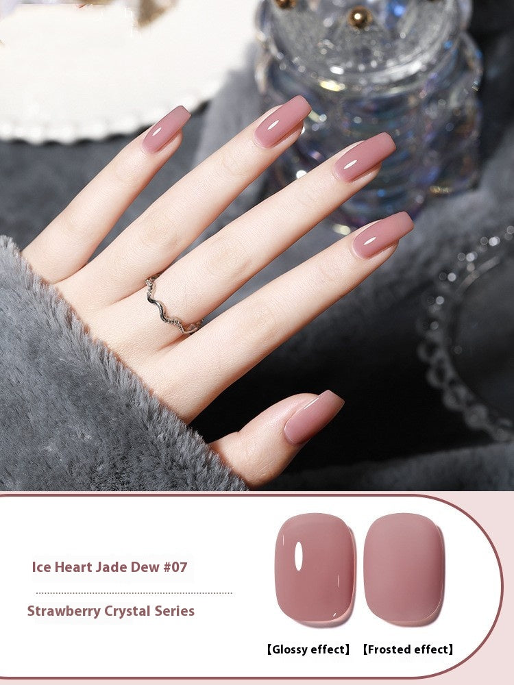Ice Transparent Nude Gel Nail Polish All-Match - Waterproof & UV Safe