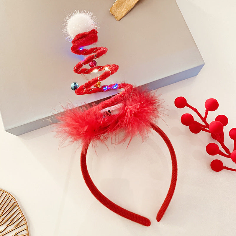 Christmas Light Headband for Women – Snowflake & Holiday Styles