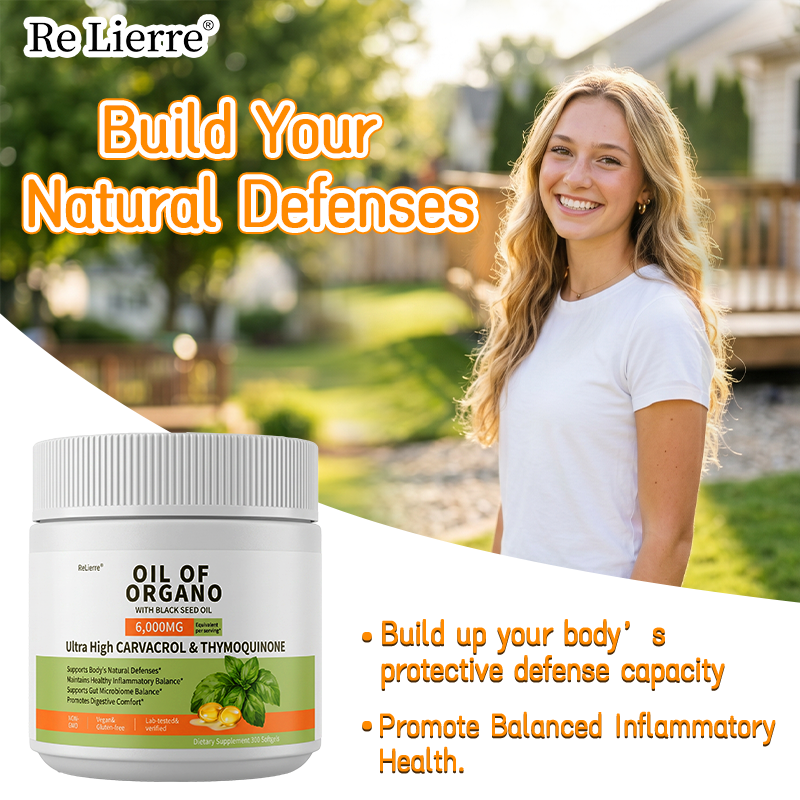Oregano Oil & Black Seed Oil Softgels - 6000mg Equivalent - 300 Capsules
