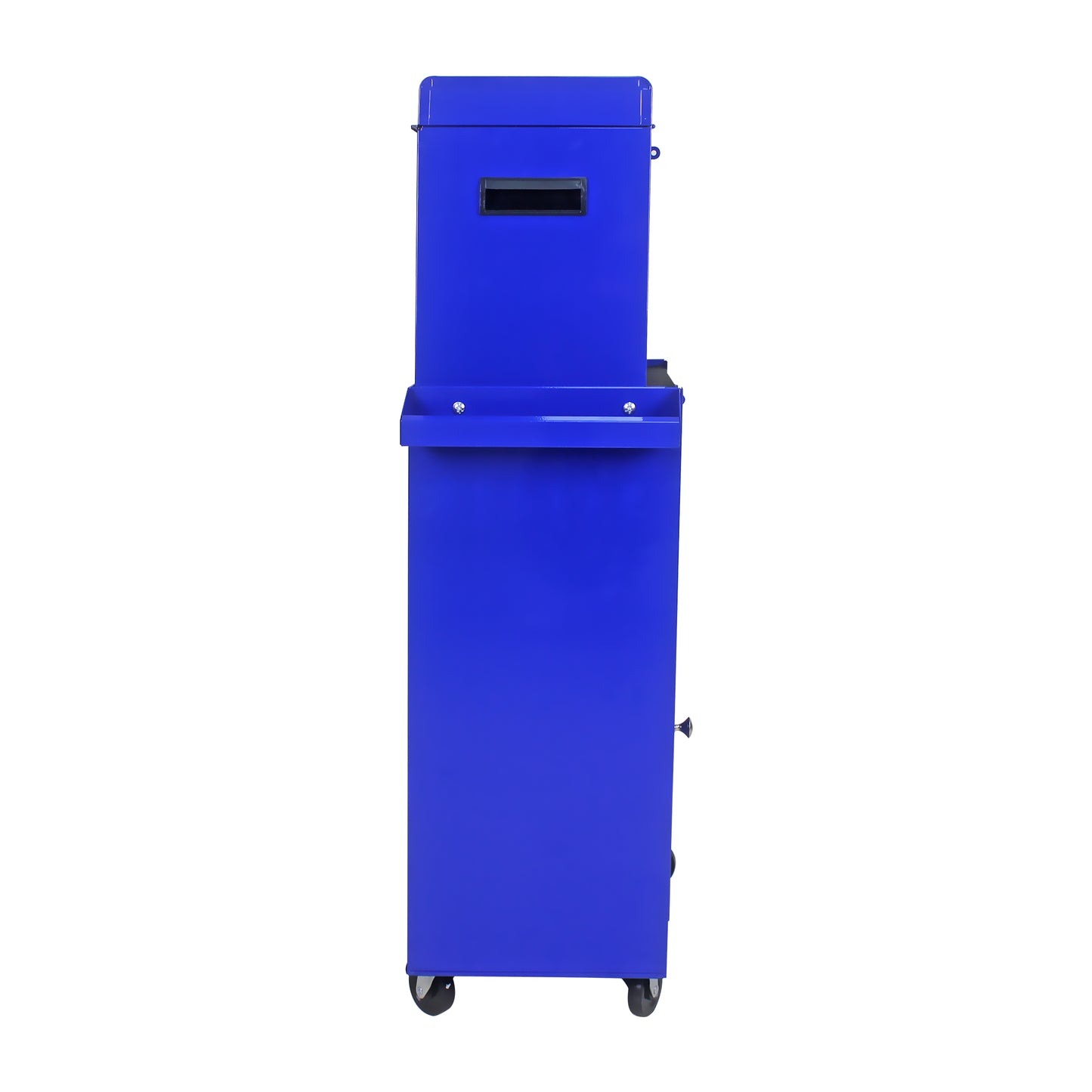 Blue Metal Tool Storage Cabinet with 5 Drawers & Bottom Shelf