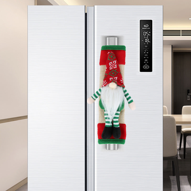 Christmas Refrigerator Door Handle Cover Set - 2 Pieces