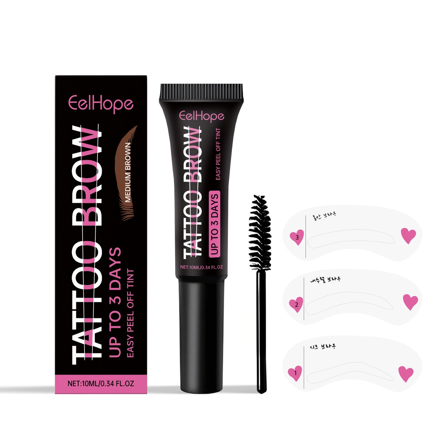 Long Lasting Waterproof Eyebrow Gel - Dry, Smudge-Proof Brow Makeup