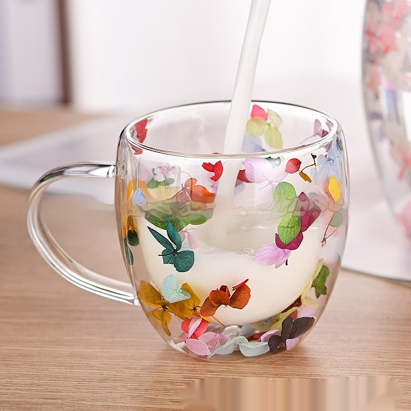 Insulated Double-Walled Borosilicate Glass Cup - Kitchen Drinkware