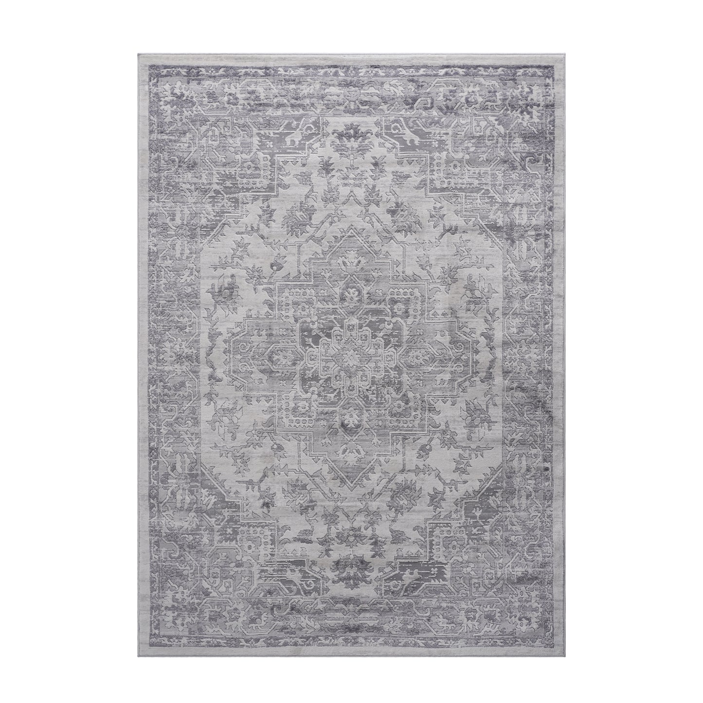 MARFI 6X9 Silver Oriental Area Rug